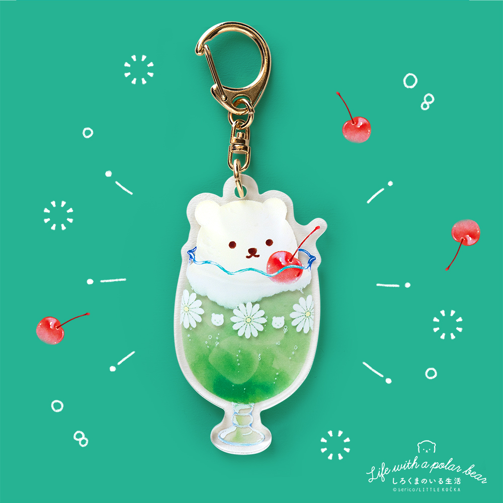 メロンソーダ（アクリルキーホルダー）